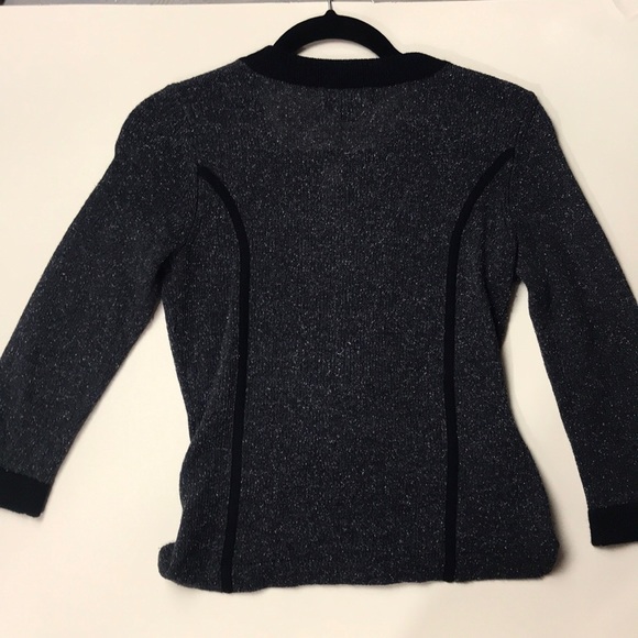 Banana Republic Grey Zipper Sweater Cardigan - Picture 2 of 2